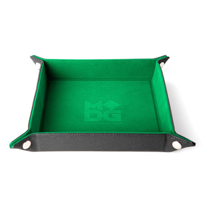 FanRoll - Folding Dice Tray - Velvet Green