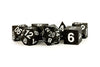 FanRoll - Sharp Edge Silicone Dice Set - Gold Scatter (7)