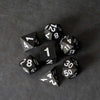 FanRoll - Sharp Edge Silicone Dice Set - Gold Scatter (7)