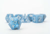 FanRoll - Sharp Edge Silicone Dice Set - Volcanic Soot (7)