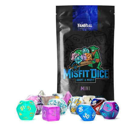 FanRoll - Misfit Dice Set - Blind Bag Display - Mini 2 Pack Assortment (12)
