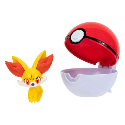 Jazwares - Pokémon Clip'n'Go - Poké Balls Fennekin & Poké Ball