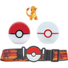 Jazwares - Pokémon - Clip'n'Go Poké Ball Belt Set Poké Ball, Luxury Ball & Charmander