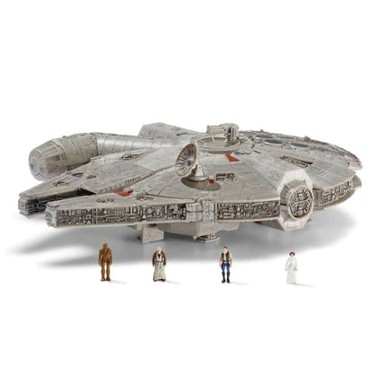 Star Wars Micro Galaxy Squadron Feature Vehicle with Figures Millennium Falcon 22 cm