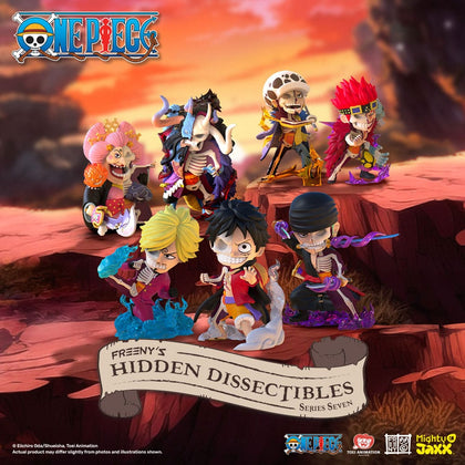 Mighty Jaxx - One Piece: Freeny's Hidden Dissectibles Wano - 4 inch Vinyl Figure Blind Box Display (6)