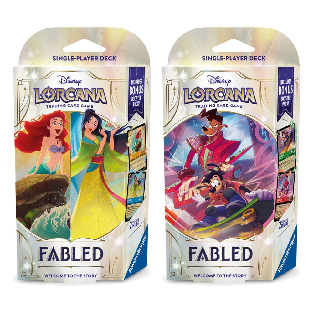 lorcana card db Lorcana - Disney TCG Fabled Starter Decks Display (8)