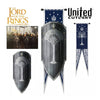 United Cutlery - Lord of the Rings Replica - 1/1 Gondorian Shield with Flag 113 cm