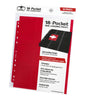 Ultimate Guard - 18-Pocket Pages Side-Loading - Red 10 pcs