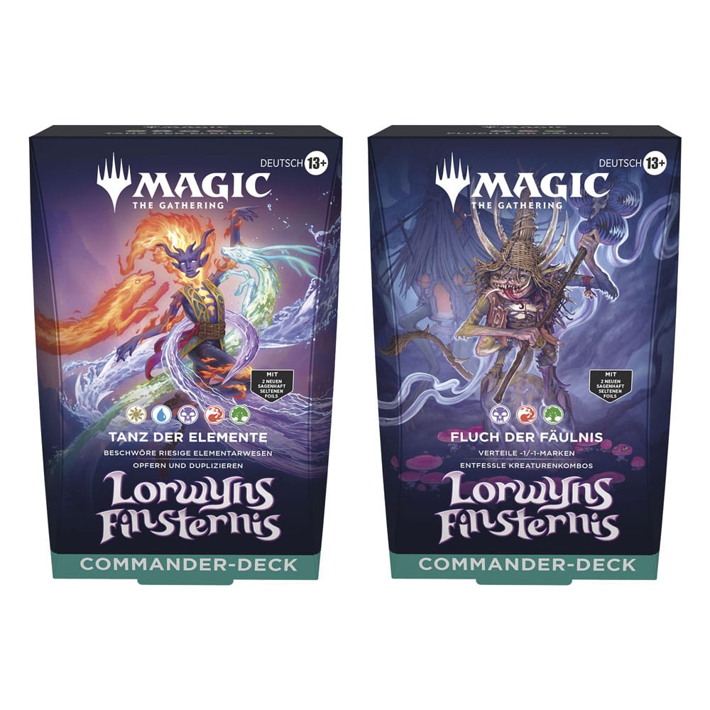 mtg throne of eldraine commander decks Magic the Gathering - Lorwyns Finsternis four players come together MTG 1x FOIL Hunting Condition:Brand New Desert Bloom