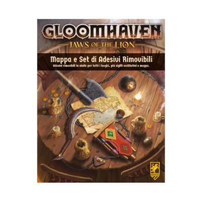 Gloomhaven 2a Edizione - Jaws of the Lion - Mappa e Set di Adesivi Rimovibili