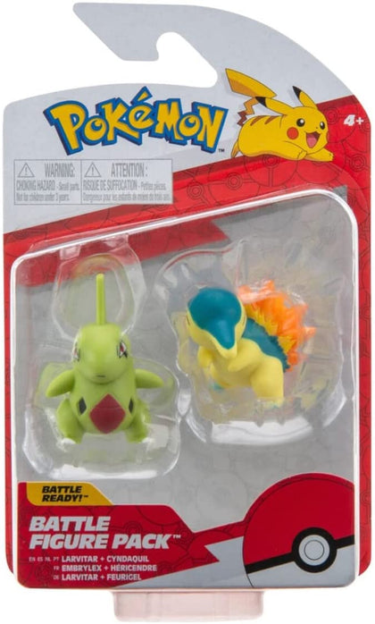 Pokémon Battle Mini Figures Pack 5-8cm Wave 10 Larvitar + Cyndaquil