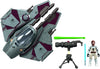 Hasbro Star Wars Mission Fleet Stellar Class, Obi-WAN Kenobi Jedi and Starfighter 6cm 