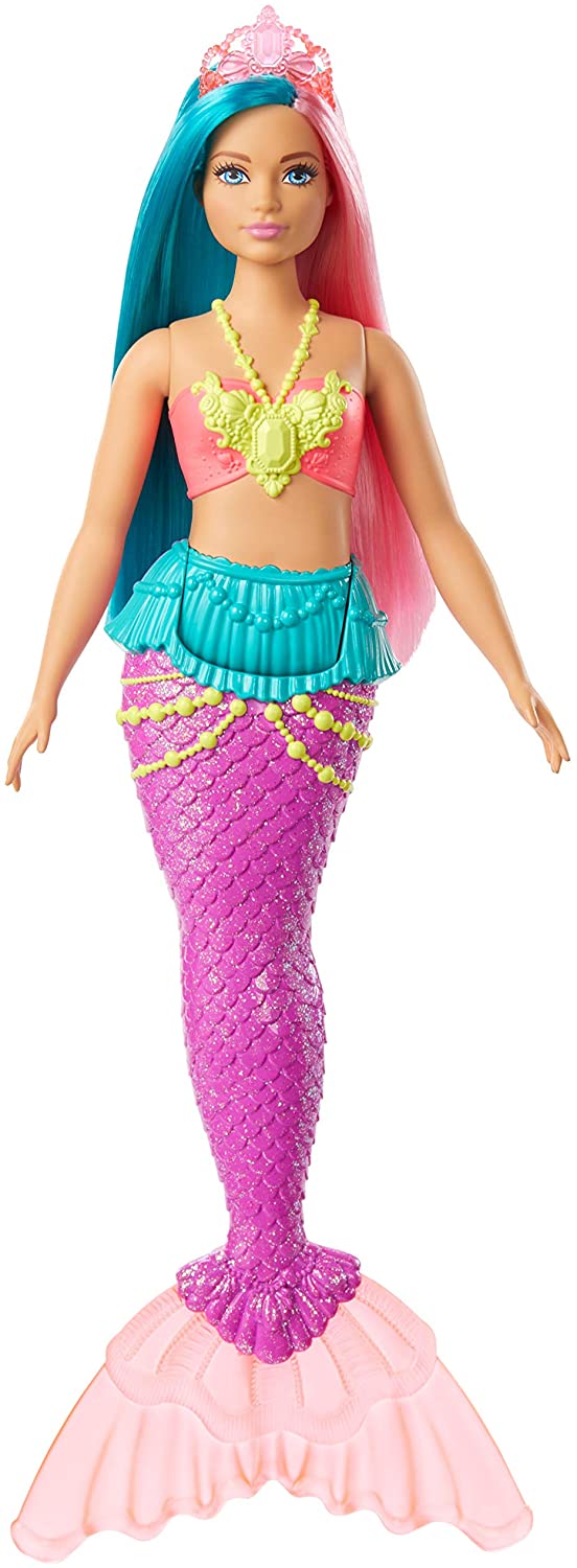 Barbie Dreamtopia Sirena con Capelli Turchesi e Rosa