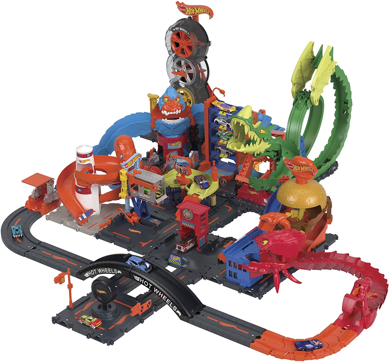 Mattel - Hot Wheels City Dragone di Fuoco