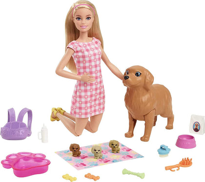 Barbie Playset New Born Puppies