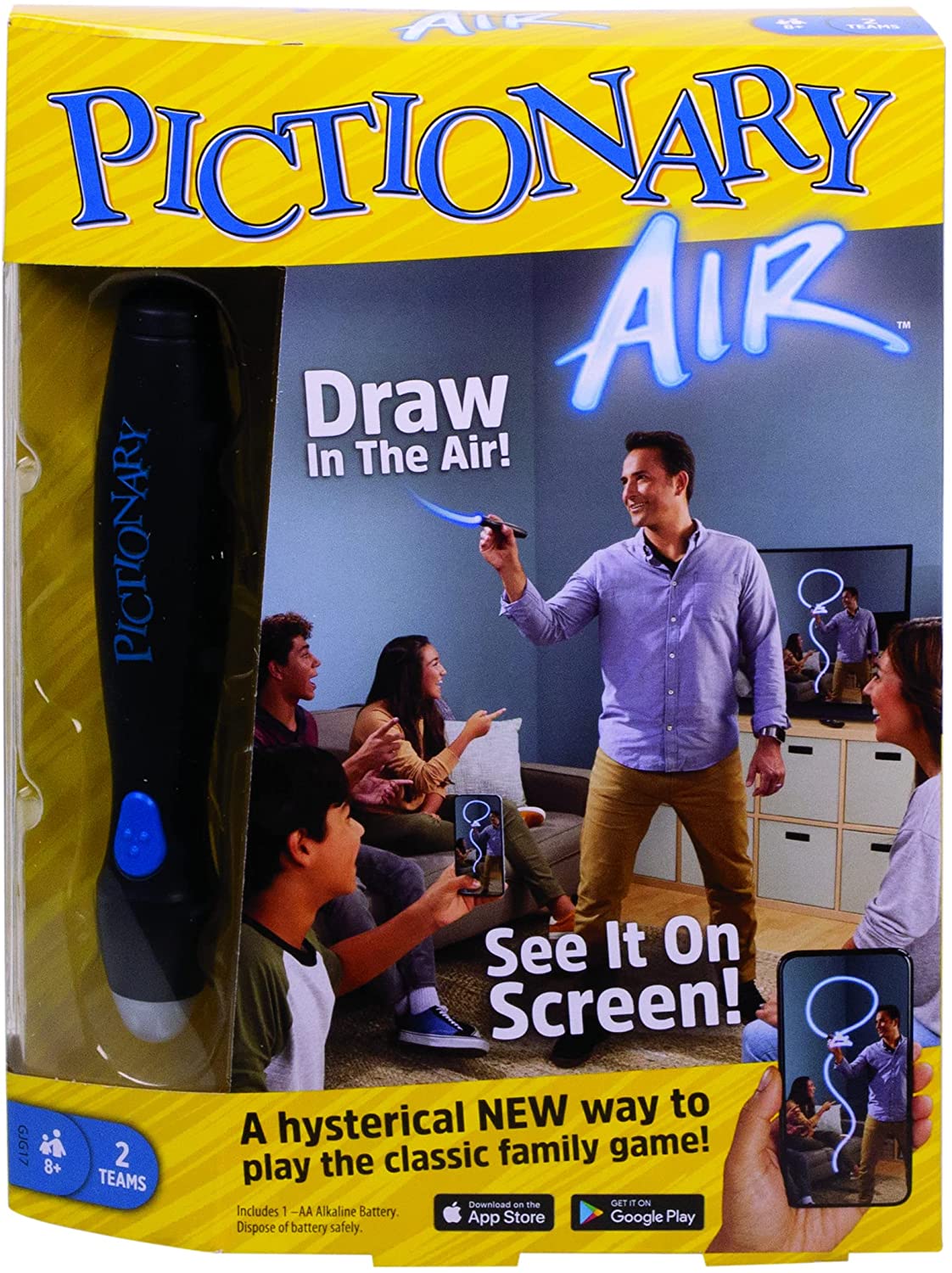 Pictionary Air Mattel Games Classic Family Fun Game - play through your TV  - NEW