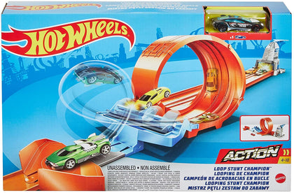 Hot Wheels - Loop Stunt Track with Double Launcher