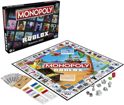 Hasbro - Monopoly - Roblox Gioco da Tavolo