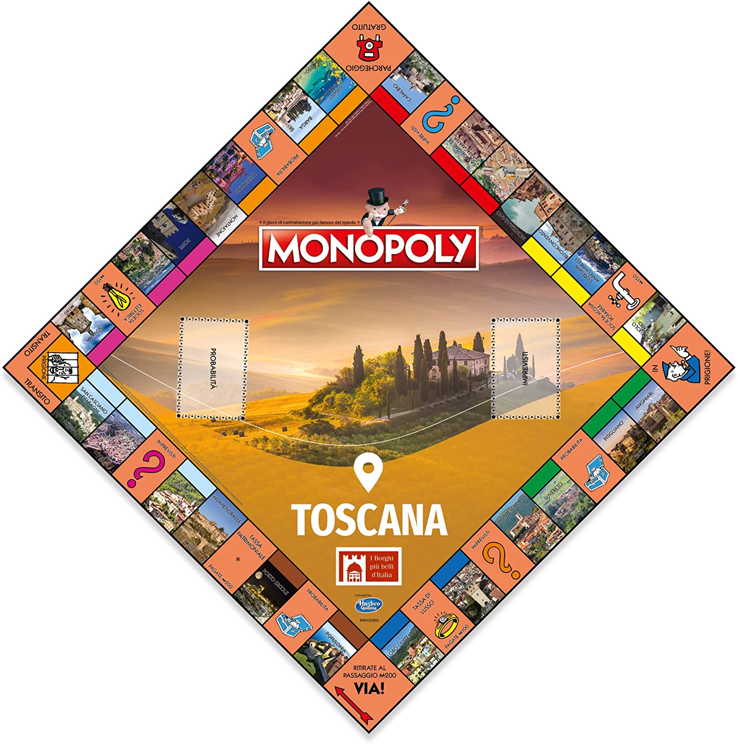 Winning Moves - Monopoly - I Borghi più Belli d'Italia, ed. Toscana