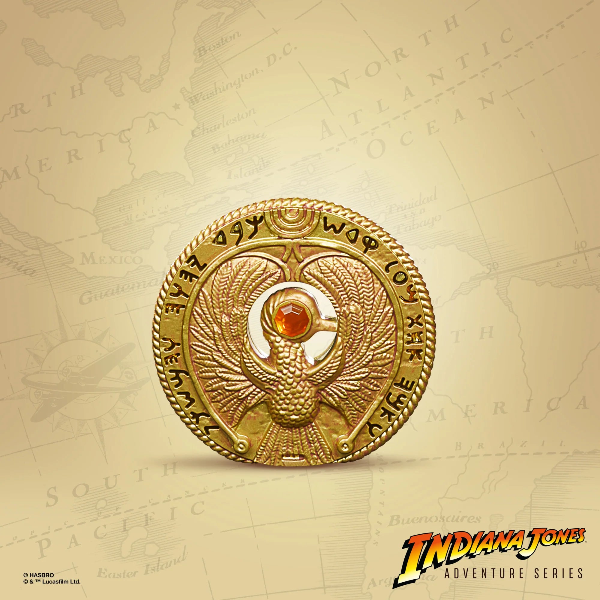 Hasbro - Indiana Jones Adventure Series - Copricapo e Asta di Ra
