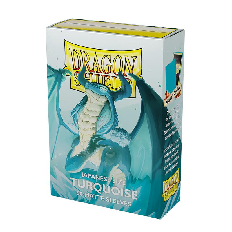 Dragon Shield - Japanese - Matte - Turquoise 60 pcs
