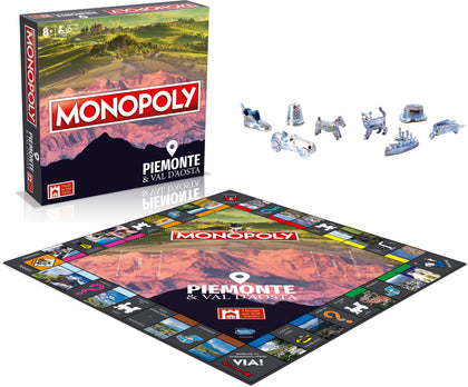 Winning Moves - Monopoly - I Borghi più Belli d'Italia ed. Piemonte e Valle D'Aosta
