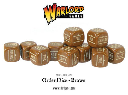 Bolt Action - Order Dice pack - Brown (12)