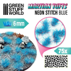 Green Stuff World - Scenary - Martian Fluor Tufts - Neon Stitch Blue