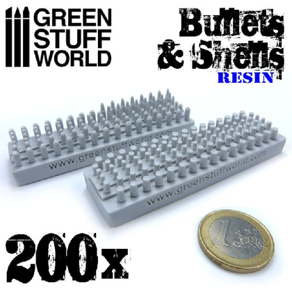 Green Stuff World - Scenary - 200x Resin Bullets and Shells