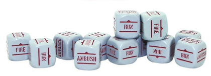 Bolt Action - Order Dice - Grey with Red
