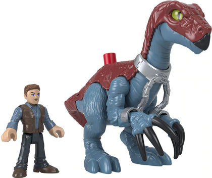 Fisher-Price- Imaginext Jurassic World Dominion Set Terizinosauro e Owen