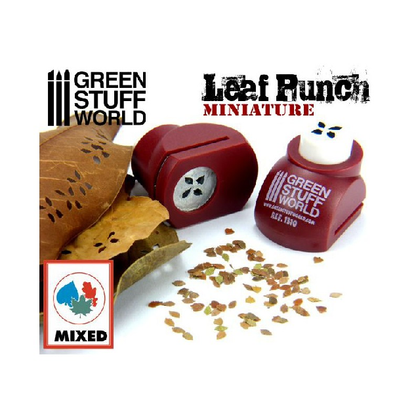 Leaf Punch RED miniatures