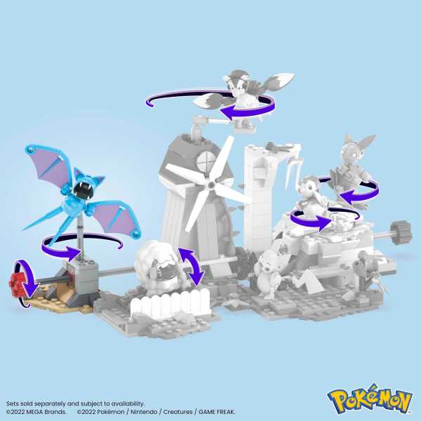 MEGA Pokémon - Zubat Volo Notturno, Set Adventure Builder Con 61 Pezzi E Mattoncino Movimento, Ambientazione Deserto, Giocattolo 6+ Anni - 3