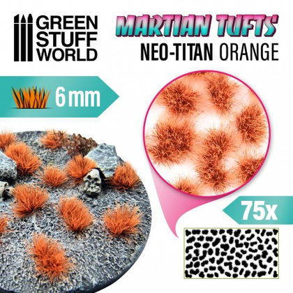 Green Stuff World - Scenary - Martian Fluor Tufts - Neo Titan Orange
