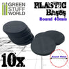 Plastic Bases - Round 40mm BLACK