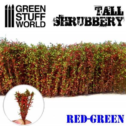Green Stuff World - Scenary - Tall Shrubbery - Red Green