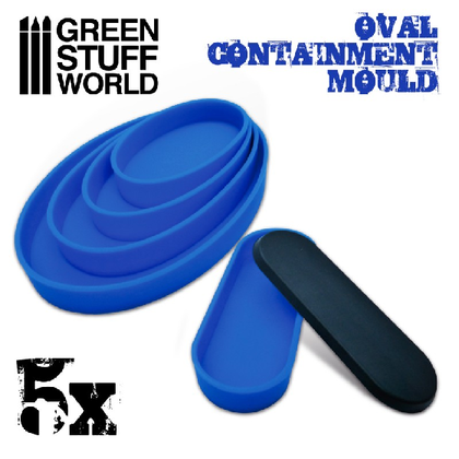 5x Containment Molds for Bases - Oval