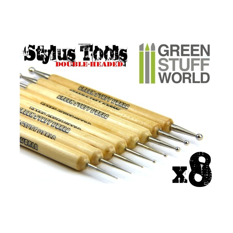 Green Stuff World - Tools - 8x Sculpting STYLUS tool set