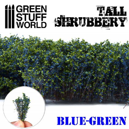Green Stuff World - Scenary - Tall Shrubbery - Blue Green