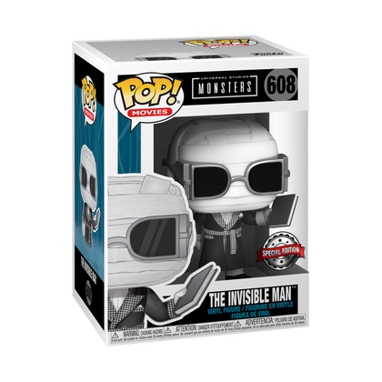 Movies POP! UM- Invisible Man (B&W) Vinyl Figure 9 cm