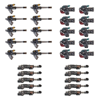 The Horus Heresy - Legiones Astartes -  Heavy Weapons Upgrade Set – Volkite Culverins, Lascannons, and Autocannons