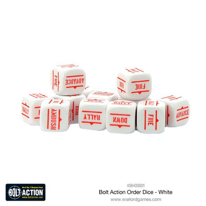 Bolt Action - White Order Dice pack