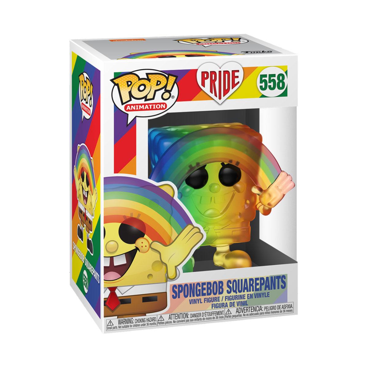 Pride 2020 SpongeBob SquarePants POP! Animation Vinyl Figure Spongebob (RNBW) 9 cm