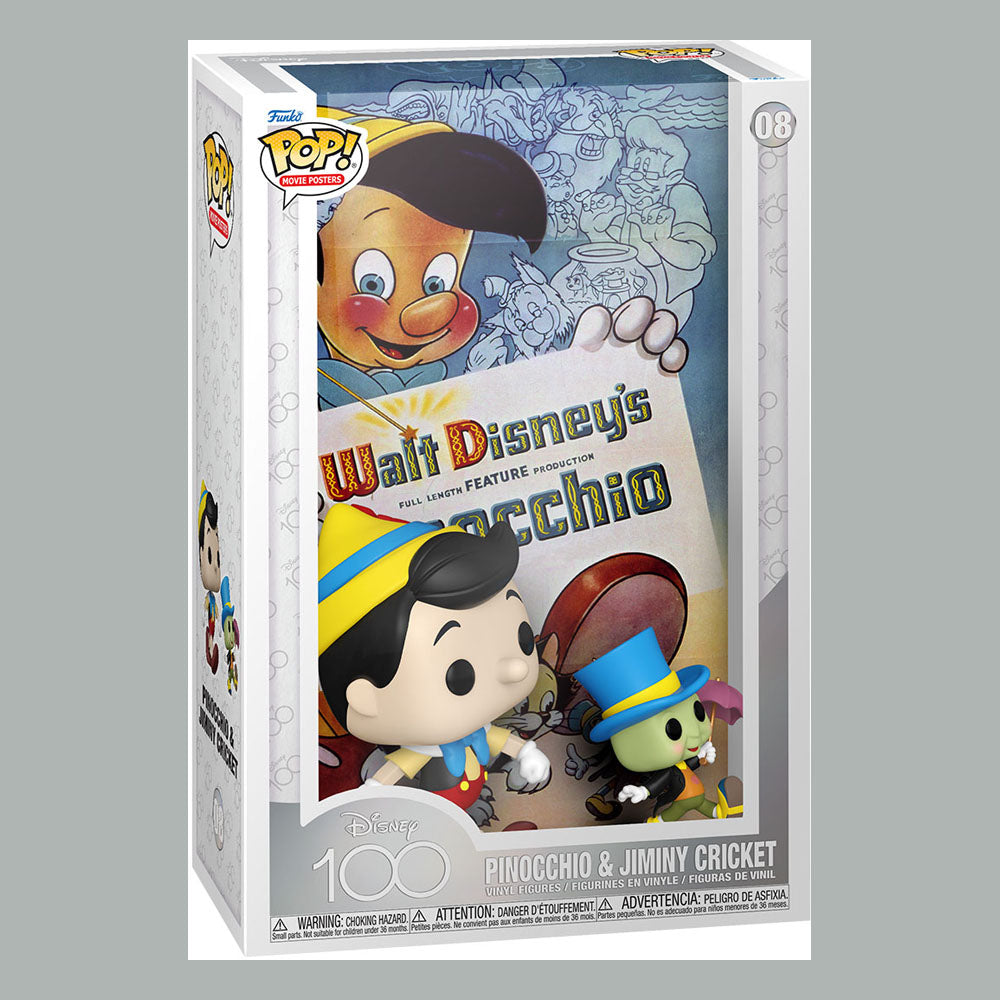 Disney POP! Movie Poster & Figure Pinocchio 9 cm