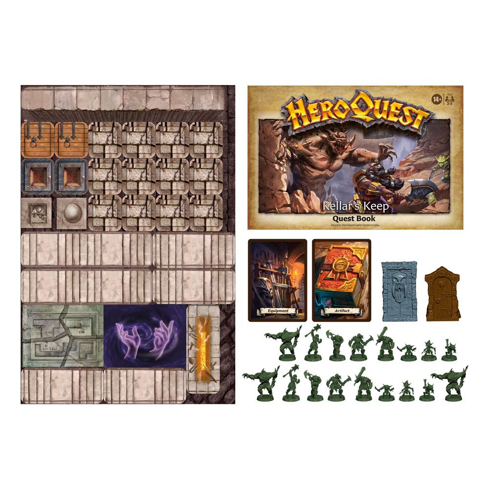 Hasbro Gaming - Avalon Hill - HeroQuest - Board Game Expansion Kellar's Keep Quest Pack - Eng
