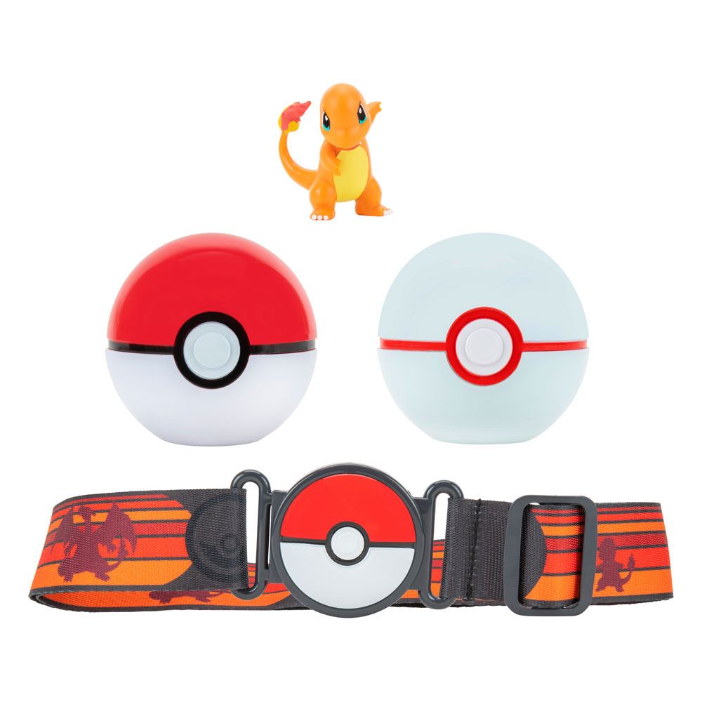 Pokémon Clip 'N'Go Belt Poké Ball, Premier Ball & Charmander #1