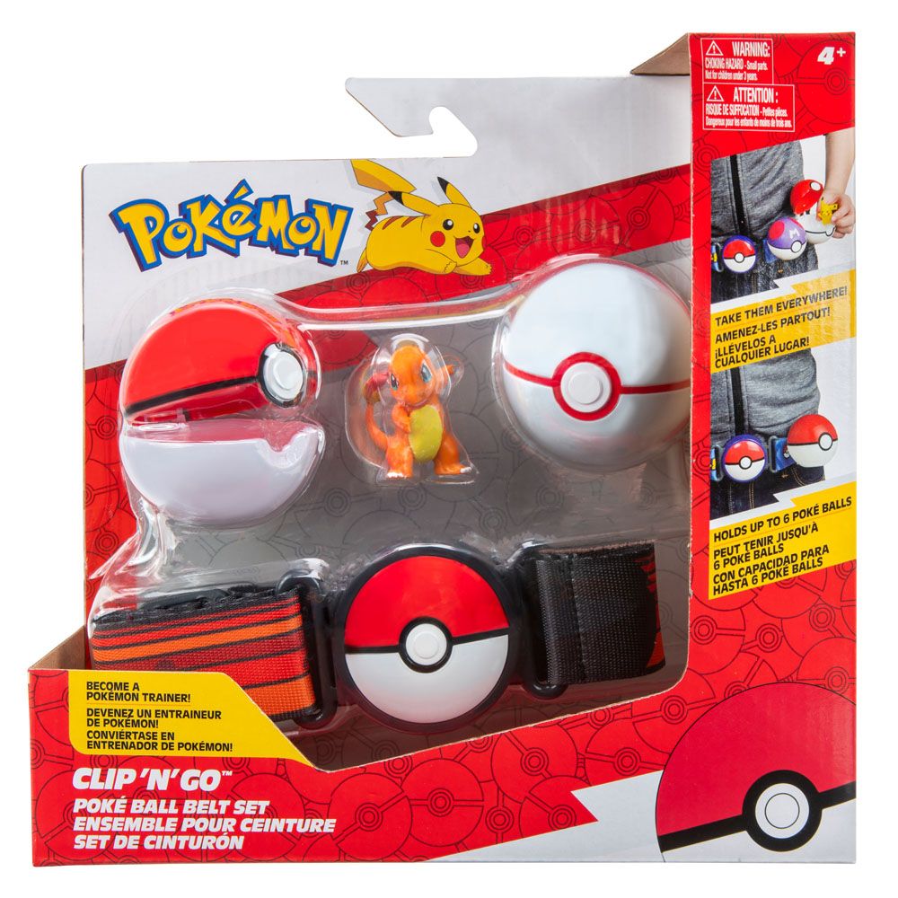 Pokémon Clip 'N'Go Belt Poké Ball, Premier Ball & Charmander #1