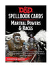 Dungeons & Dragons - Spellbook Cards - Martial Powers & Races - English